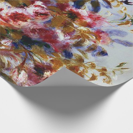 ルノアールの美しいばら色の花束 ラッピングペーパー (角)