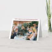 ルノアールの船遊びのパーティー(1881年)の昼食会 カード (裏面)