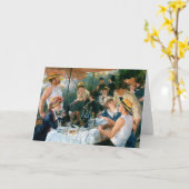 ルノアールの船遊びのパーティー(1881年)の昼食会 カード (黄色い花)