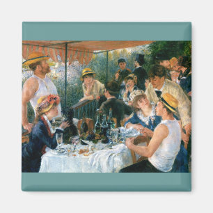 ルノアールの船遊びのパーティー(1881年)の昼食会 マグネット