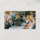 ルノアールの船遊びのパーティー(1881年)の昼食会 名刺 (裏面)