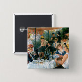 ルノアールの船遊びのパーティー(1881年)の昼食会 缶バッジ (正面&裏面)