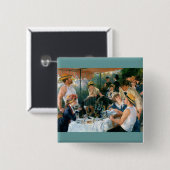 ルノアールの船遊びのパーティー(1881年)の昼食会 缶バッジ (正面&裏面)
