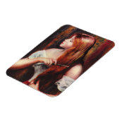 ルノアールの若い女の子が彼女の髪の磁石をコーミング マグネット (左側)