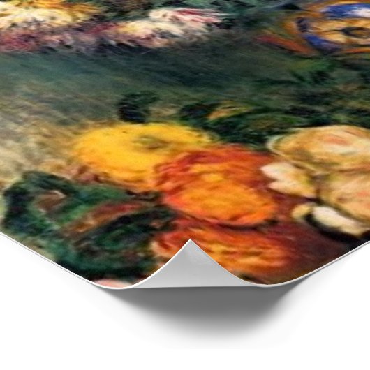 ルノアールの菊の花 ポスター (角)