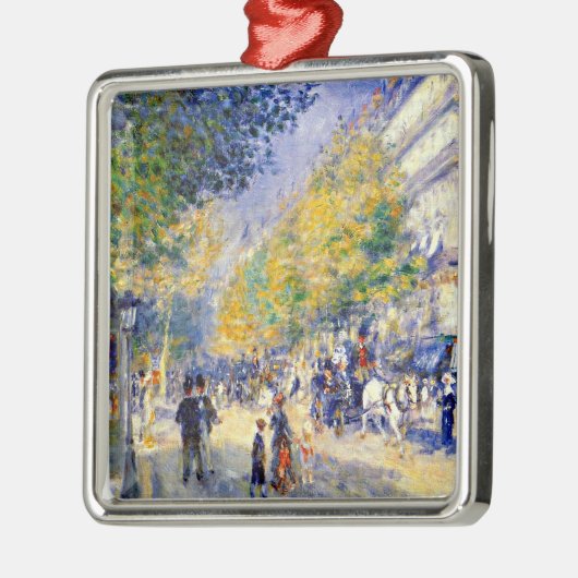 ルノアールアート素晴らしブールバ絵画ーズ メタルオーナメント (左)