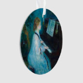 ルノアールウーマンピアノミュージックミュージシャン オーナメント (正面)