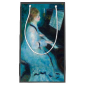 ルノアールウーマンピアノミュージックミュージシャン スモールペーパーバッグ (正面)