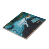 ルノアールウーマンピアノミュージックミュージシャン タイル (側面)