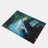 ルノアールウーマンピアノミュージックミュージシャン ドアマット (アングル)