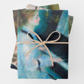 ルノアールウーマンピアノミュージックミュージシャン ラッピングペーパーシート (インサイチュ)