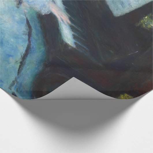 ルノアールウーマンピアノミュージックミュージシャン ラッピングペーパー (角)