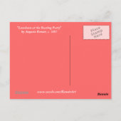 ルノアールガールと犬はがき ポストカード (裏面)