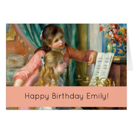 ルノアールガールズアットザピアノハッピーバースデー (正面横)