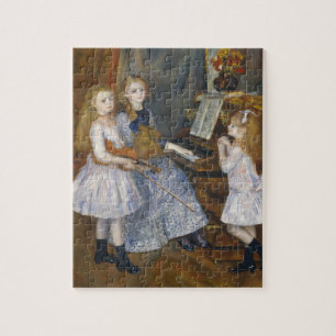 ルノアールガール、ピアノとバイオリン、音楽と友情 ジグソーパズル