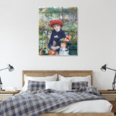 ルノアールツーシスターズテラス印象派絵を描の キャンバスプリント (インサイチュ (寝室))