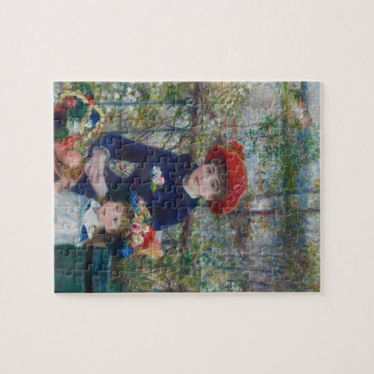 ルノアールツーシスターズテラス印象派絵を描の ジグソーパズル (横)