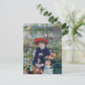 ルノアールツーシスターズテラス印象派絵を描の ポストカード (スタンド正面)