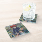 ルノアールツーシスターズテラス感フランスの象主義 ガラスコースター (アングル)