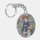ルノアールツーシスターズテラス感フランスの象主義 キーホルダー (正面左)