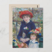 ルノアールツーシスターズテラス感フランスの象主義 ポストカード (正面/裏面)