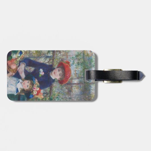 ルノアールツーシスターズテラス感フランスの象主義 ラゲッジタグ (裏面横)