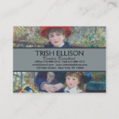 ルノアールツーシスターズテラス感フランスの象主義 名刺 (裏面)