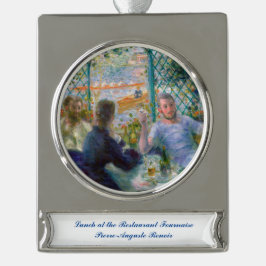 ルノアールランチアットレストランフォーナイズローワーズランチ シルバープレートバナーオーナメント