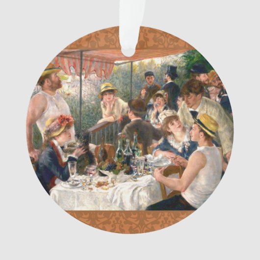 ルノアールルフランスのンチョンボートパーティー オーナメント (正面)