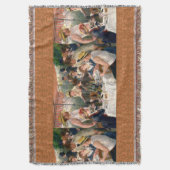 ルノアールルフランスのンチョンボートパーティー スローブランケット (正面縦)