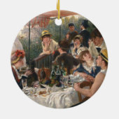 ルノアールルフランスのンチョンボートパーティー セラミックオーナメント (裏面)