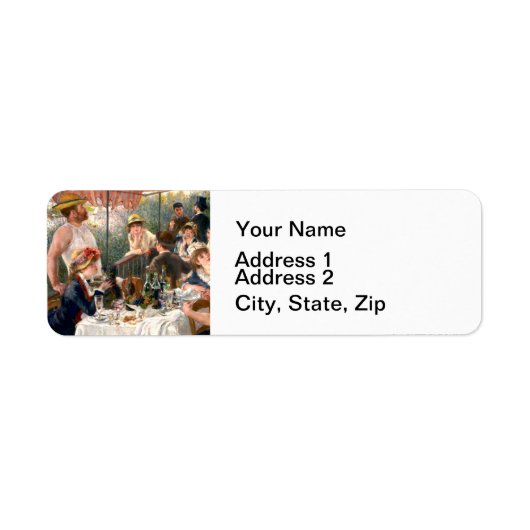 ルノアールルフランスのンチョンボートパーティー ラベル (正面)