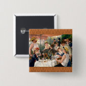 ルノアールルフランスのンチョンボートパーティー 缶バッジ (正面&裏面)