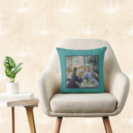 ルノアールヴィンテージアート – Lunch at Restaurant Fournaise クッション