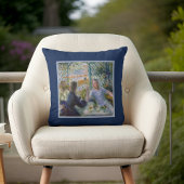 ルノアールヴィンテージアート – Lunch at Restaurant Fournaise クッション