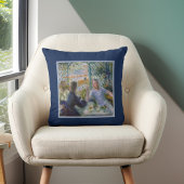 ルノアールヴィンテージアート – Lunch at Restaurant Fournaise クッション