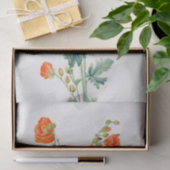 ルノアールヴィンテージ赤い花バラデコページ 薄葉紙 (ギフト)