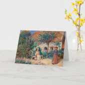 ルノアール印象派のブリタニ絵画で カード (黄色い花)