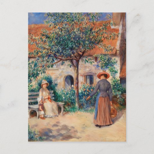 ルノアール印象派のブリタニ絵画で ポストカード (正面)