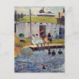 ルノアール印象派の入浴絵画時間 ポストカード