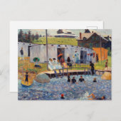 ルノアール印象派の入浴絵画時間 ポストカード (正面/裏面)