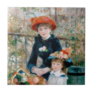 ルノアール印象派絵画の – Two Sisters タイル