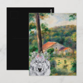 ルノアール周辺のブリイとウルフファンシー ポストカード (正面/裏面)