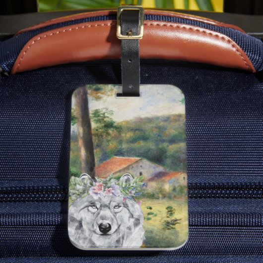 ルノアール周辺のブリイとウルフファンシー ラゲッジタグ (正面インサイチュ2)