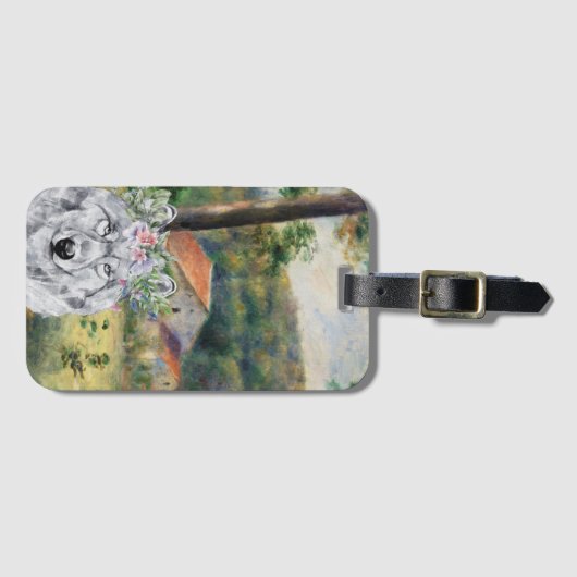 ルノアール周辺のブリイとウルフファンシー ラゲッジタグ (正面横)