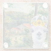 ルノアール周辺のブリイとラマファンシー ガラスコースター (裏面)