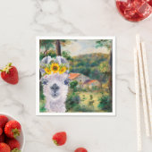 ルノアール周辺のブリイとラマファンシー スタンダードカクテルナプキン (インサイチュ)