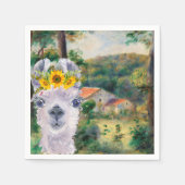 ルノアール周辺のブリイとラマファンシー スタンダードカクテルナプキン (正面)