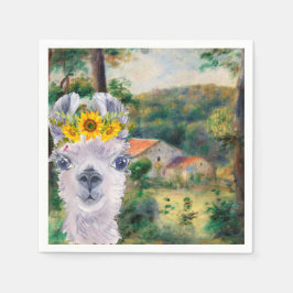 ルノアール周辺のブリイとラマファンシー スタンダードカクテルナプキン