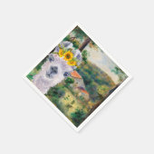 ルノアール周辺のブリイとラマファンシー スタンダードカクテルナプキン (角)